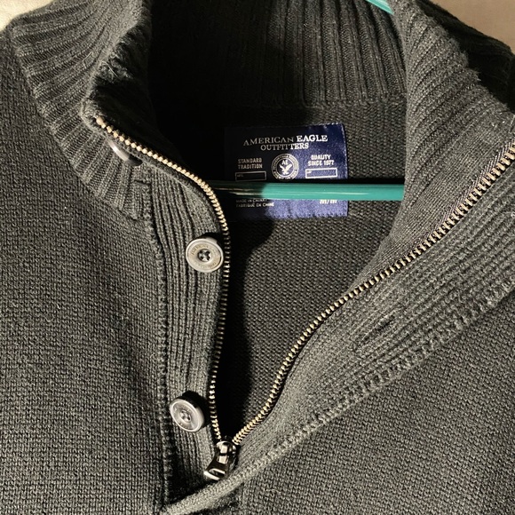 AM American Eagle Dress Sweater ButtonUp - Picture 4 of 5